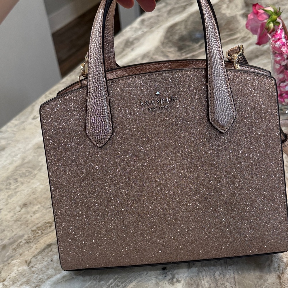 Kate Spade Rose Gold Glitter Satchel (DISCONTINUED) - Picture 5 of 5